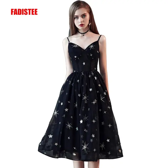 Tea Length Little Black Dress