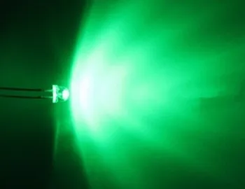 

100pcs 5mm Straw Hat Green Clear Lens LED Diode Light 5 mm Ultra Bright Wide Angle LED Light Emitting Diode Lamp Through Hole
