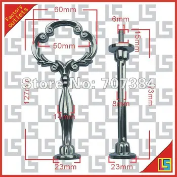 

hot-sale sunflower silver 2 tier cake stand fittings / cake stand rods