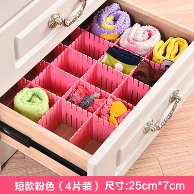 

4Piece/lot Japan free separation of the drawer partition DIY creative drawer finishing box storage partition