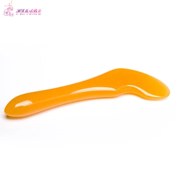 

HIMABM 1 pcs ABS scraping plate with acupuncture stick facial massage gua sha board back scrapping