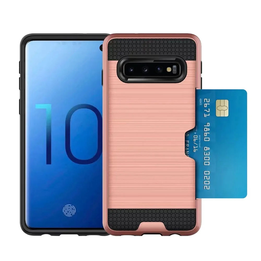 Чехол с держателем для карт Samsung S10 Plus Pro чехлы Galaxy S10Plus 10 S подсветкой защитные