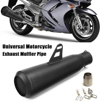 

Black 51mm Universal Motorcycle Exhaust Muffler Pipe For Kawasaki/Honda/Yamaha