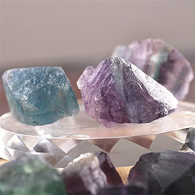 1 шт. 4 размера натуральный фиолетовый аметист кварц необработанный кристалл, образец породы целебные камни аквариум посадочный горшок