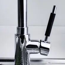 KSOL Стиль Одной Ручкой Pull Down ПРИВЕЛО Кухонный Кран(Без Батареи Необходимо), Chrome