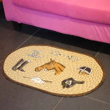 Модный ковер для спальни, овальный коврик для гостиной, ванной комнаты, кухни, Нескользящие туалетные коврики, коврик YHH003