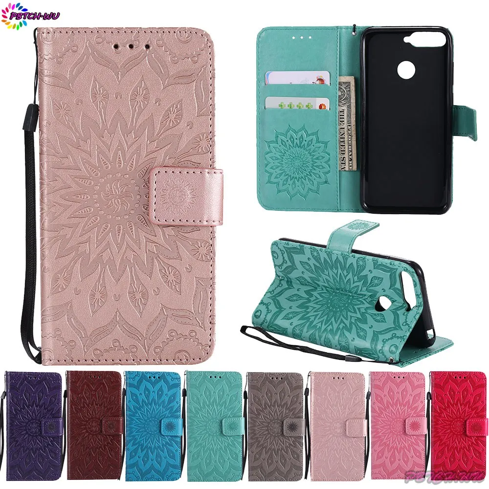 Case Cover For Huawei Honor 7A Pro AUM-L29 Honor7A Pro Wallet Flip Phone PU Leather Coque For Huawei Honor 7 A Pro AUM L29 Capa