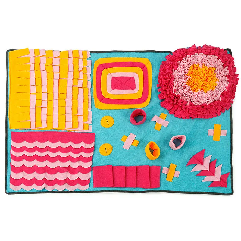 SENYEPETSPet Olfactory Mat Bite Resistant Puzzle Toy Dog Smell Relieve Press Prevent Choking Environmental Training Blanket |