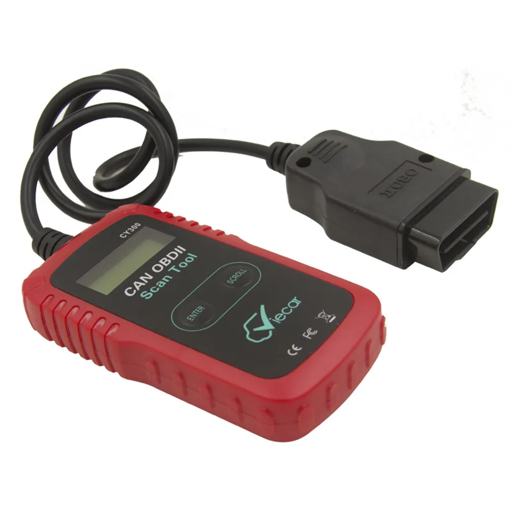 Автомобильный сканер Viecar VC300 считыватель кодов неисправностей автомобиля OBD2 OBDII тест на Неисправность диагностический инструмент OBD II ABS Материал кабельный детектор