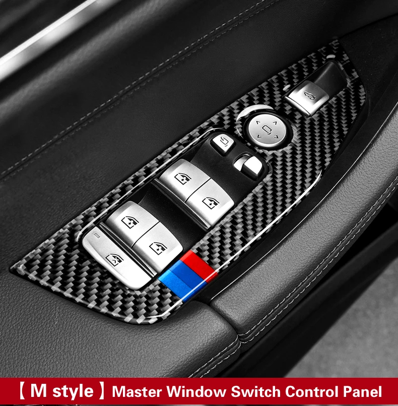 TPIC аксессуары для модификации автомобиля из углеродного волокна, панель управления окном, наклейки для автомобиля, Стайлинг для BMW G01 G02 X3 X4 5 серии