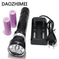 Diving Flashlight 4 x XM-L L2 10000 Lumens Underwater 200m Scuba Diver LED Light Torch By 3.7V 18650 or 26650