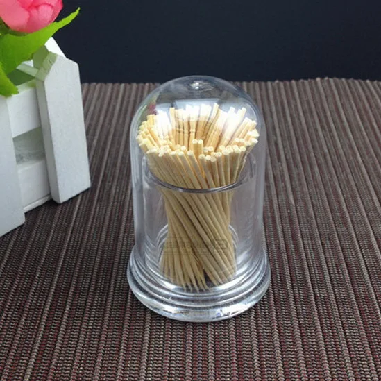 Special high grade plastic round portable acrylic toothpicks holder