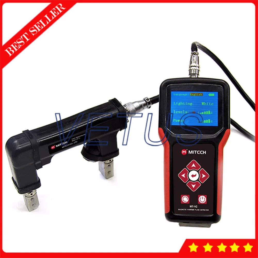 

MT-1C Portable Magnetic Particle Flaw Detector with digital defectoscope White Fluorescent Lighting inspection testing equipment