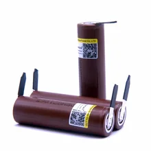 4 PCS LiitoKala para HG2 18650 3000 mah cigarro eletrônico Recarregável a energia da bateria de descarga de alta, 30A grande corrente + DIY nicke
