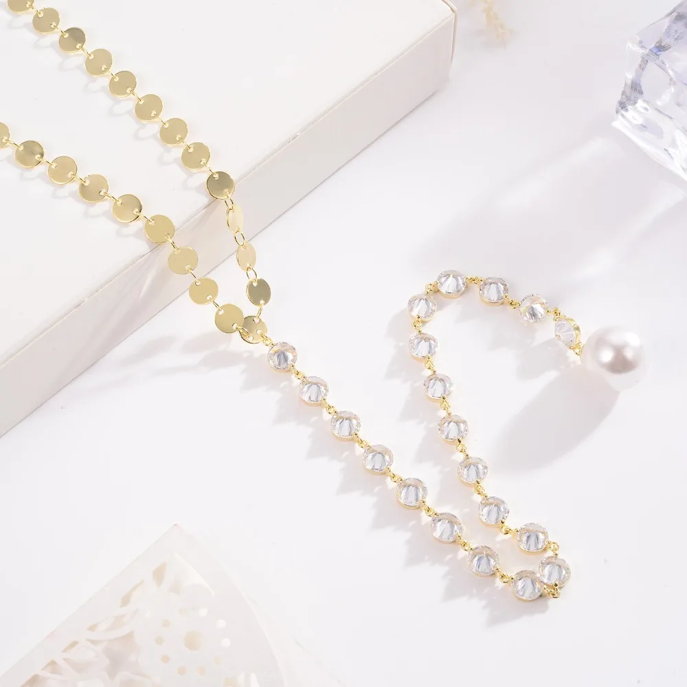 

Hongye Long Zircon Necklaces Fashion Jewelry For Women Pendant 2018 Natural Freshwater Pearl Necklace Of Angel Christmas Gifts