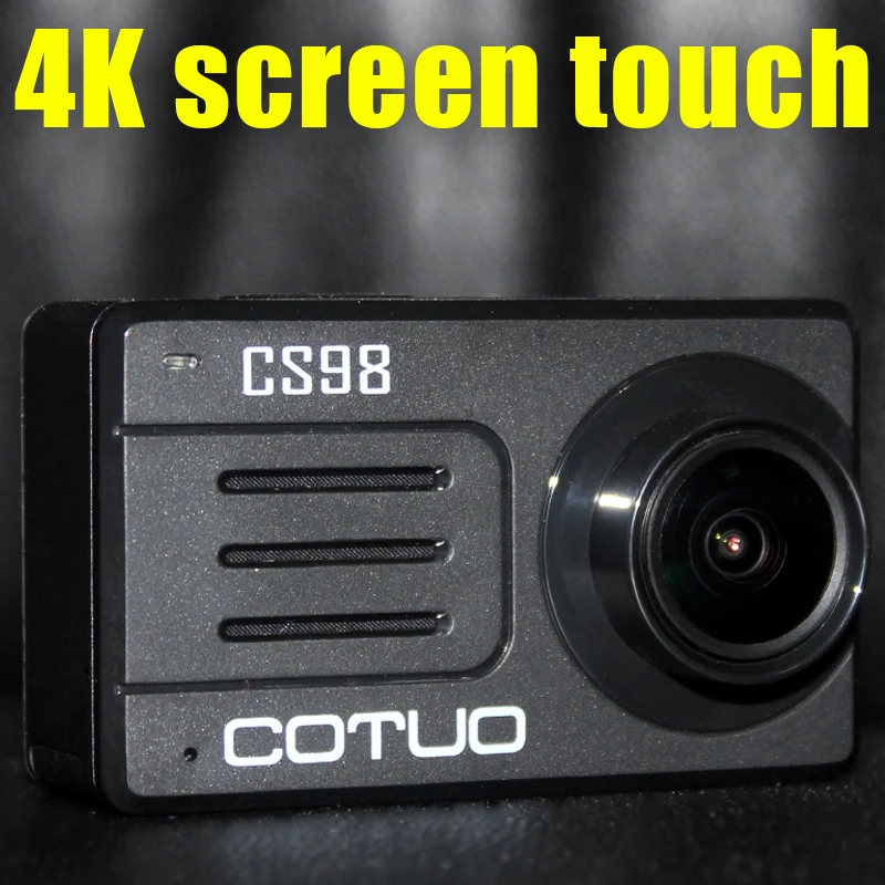 COTUO CS98 4K 24fps Ultra HD Notavek 96660 16MP экшн-камера wifi 2,4" сенсорный экран 30 м водонепроницаемый дистанционный Спорт DV