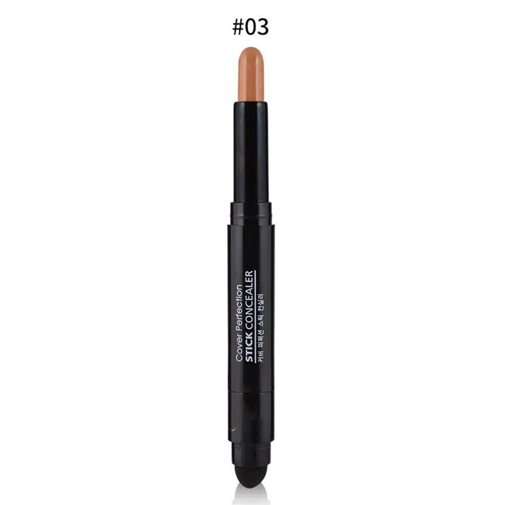 

3 Color Sponge Highlighter Sweatproof Embellish Contour Stick Waterproof Makeup Concealer Pen Face