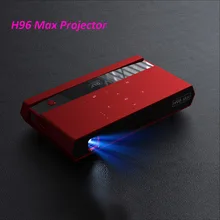 H96 Max Mini DLP 4 k proyector Octa Core Android portátil Video teatro Bluetooth HD-IN 5G WIFI TV Box 2GB 16GB DHL