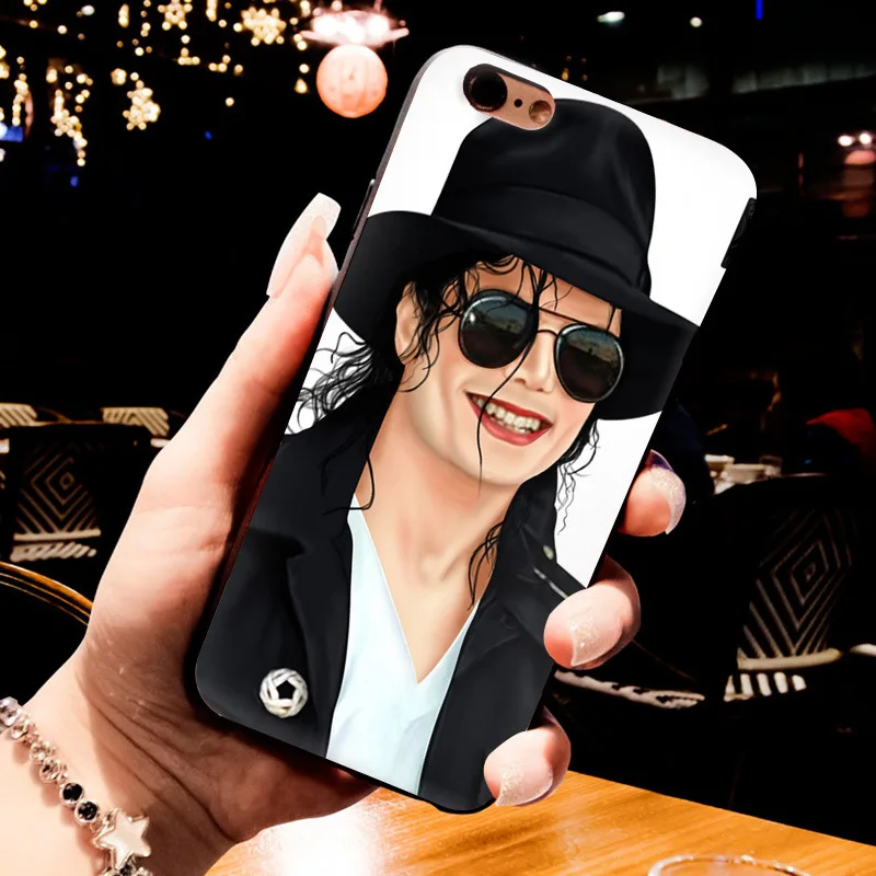 MaiYaCa michael jackson singer Black Soft TPU silicone Phone accessories Case For iPhone 5s 6s 7 plus 8 8plus X XR XS MAX case
