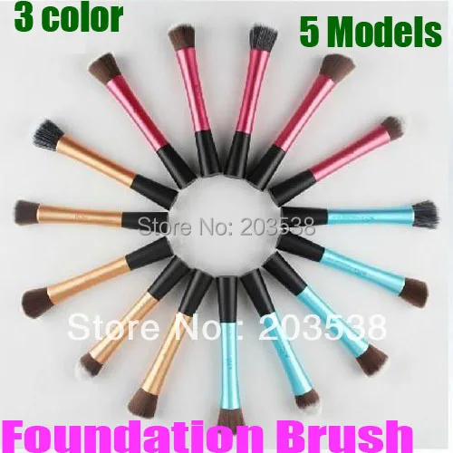 

Drop Shipping Face Brush Single Make Up Brush Blusher Foundation Brush Makeup Tool 5 Models For You Choice