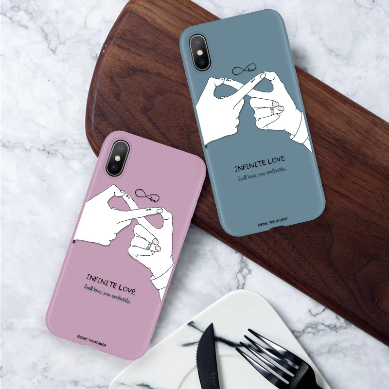 

Case FOR iphone XR X XS Max 10 Fundas Couple Hand Cover For iphone 6Plus Soft TPU Case for iphone 6 6S 7 8 Plus Silicone Luxury