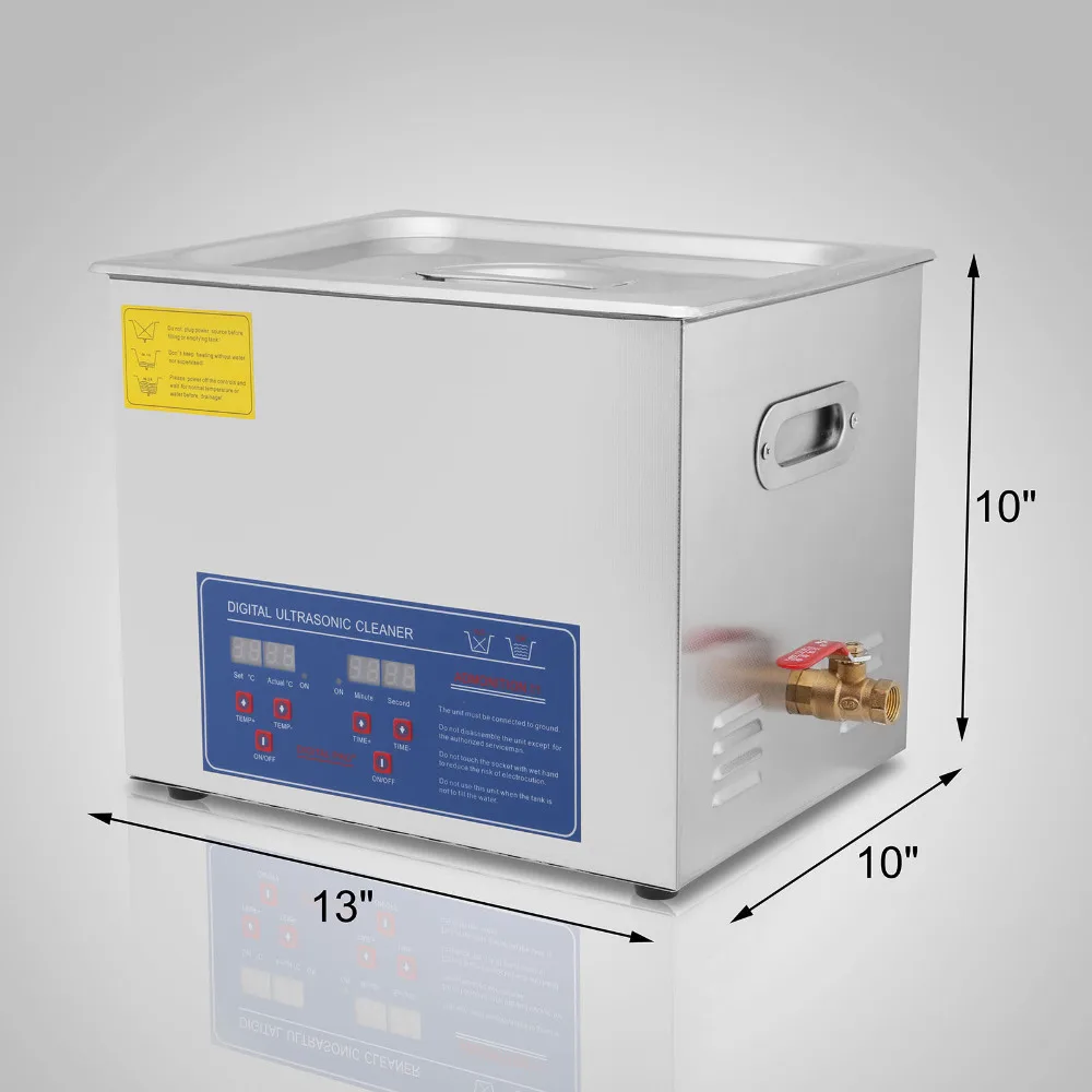 

AC110/220 Ultrasonic cleaner 10L PS-40A digital timer & heater hardware parts