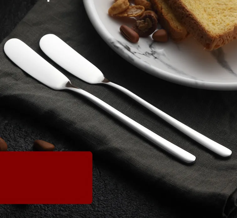 Stainless Steel Butter Knife Peanut Jam Knife Cheese Knife Cream Knife Western Tableware Smooth