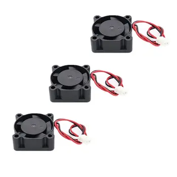 

HOT-3pcs DC 12V 0.1A 2Pin 25mm x25mm x10mm Mini Brushless Cooling Fan,black