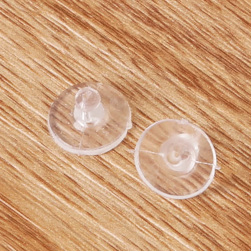 

6x11mm 300pcs/pack Earrings Jewelry Accessories Rubber Back Silicone Round Ear plugging Blocked Earring Back Stoppers For DIY