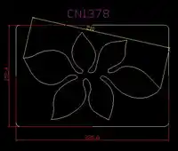 Leaf cn1378 muyu cutting die-- new wooden mould cutting dies for scrapbooking Thickness-15.8mm