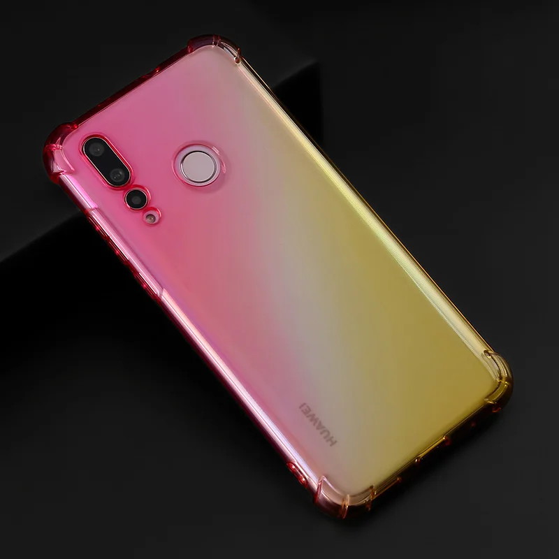 5 Градиентный телефонный чехол для huawei Y9 Y6 Y7 Prime P Smart Коврики 20 Lite 20X P30 P20 Pro Nova 4 3i Honor V20 8X 8C 8A 7A 7C крышка - Цвет: 5