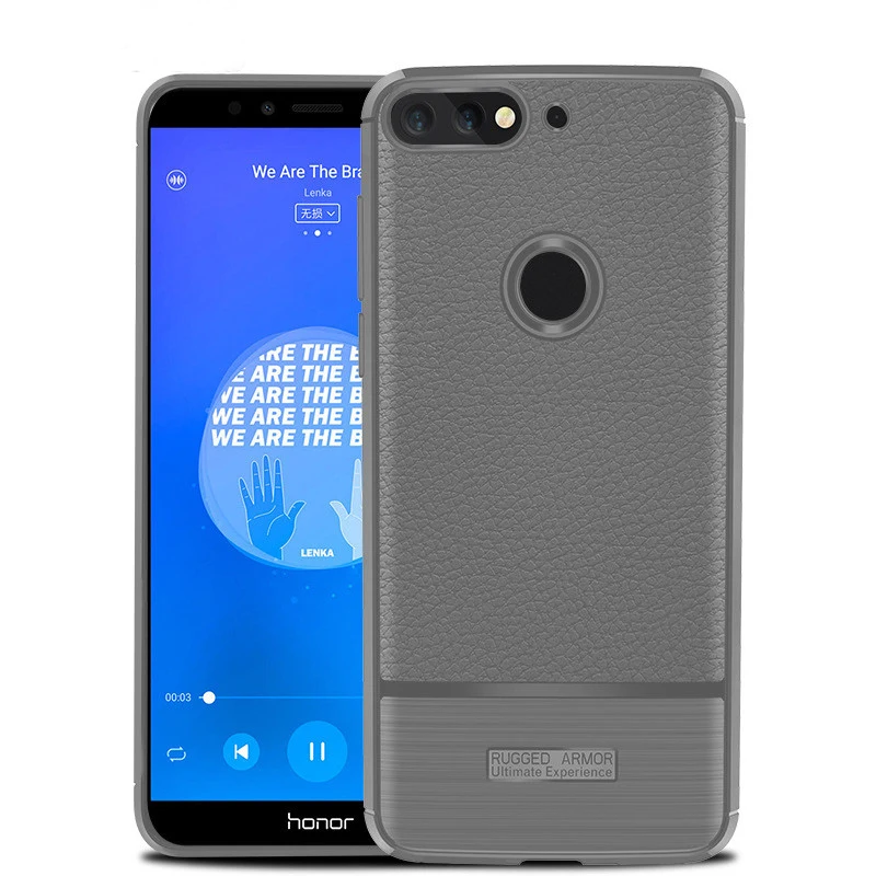 Чехол для Huawei Honor 7A Pro чехлы 7 A роскошный чехол из кожи личи силиконовая Мягкая