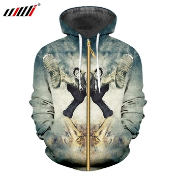 

UJWI Luffy One Piece Men 2018 New Streetwear Zip Hoodies Casual Brand Zipper Coat 3D Printed Man Hip Hop Sweatshirt Wholesale