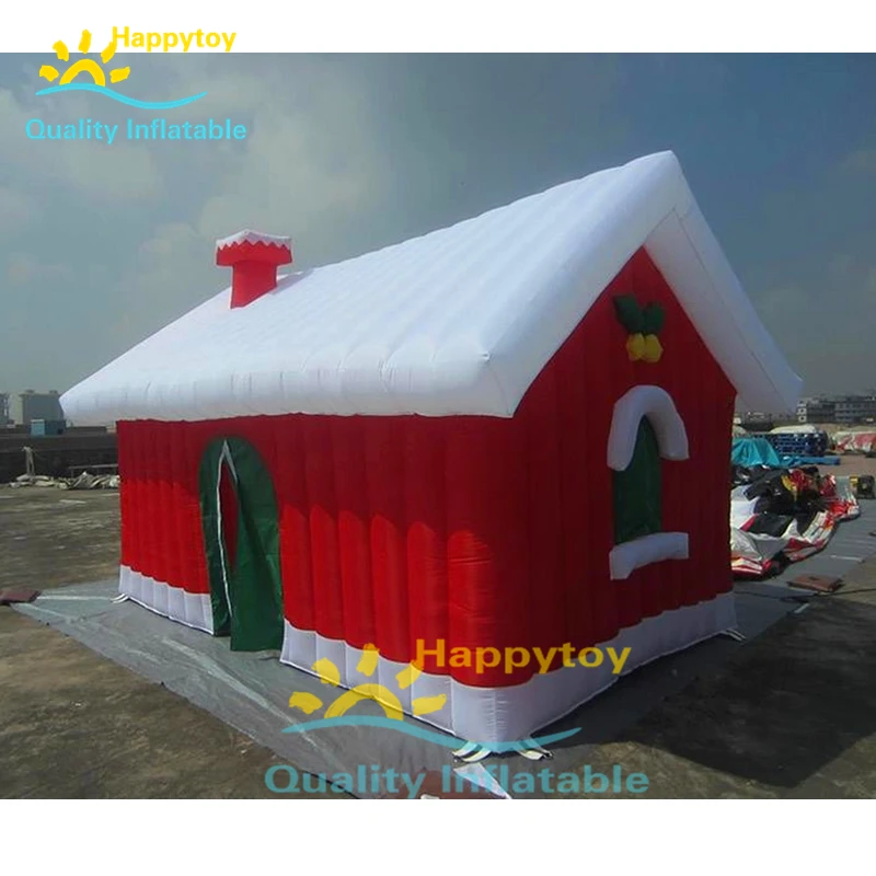 

Promotional oxford cloth Sealed air Inflatable christmas house tent inflatable booth tents workshop for sale