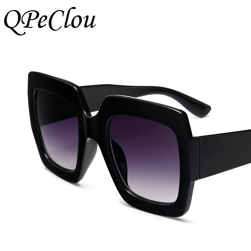 QPeClou, новинка, брендовая квадратная большая рама, солнцезащитные очки для женщин, модные, три цвета, солнцезащитные очки для женщин, очки унисекс, UV400