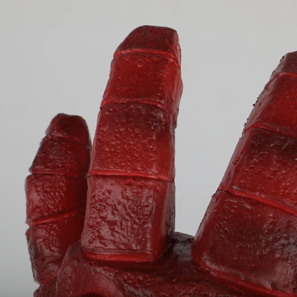 Hellboy Rise of the Blood Queen Glove Right Hand Cosplay Gloves Accessories Armor Latex Hand Gauntlet Party Halloween (8)