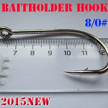 Новинка лучших большой BAITHOLDER КРЮК 8/0# Длина: 63 мм из высокоуглеродистой стали Количество: 20 шт./лот