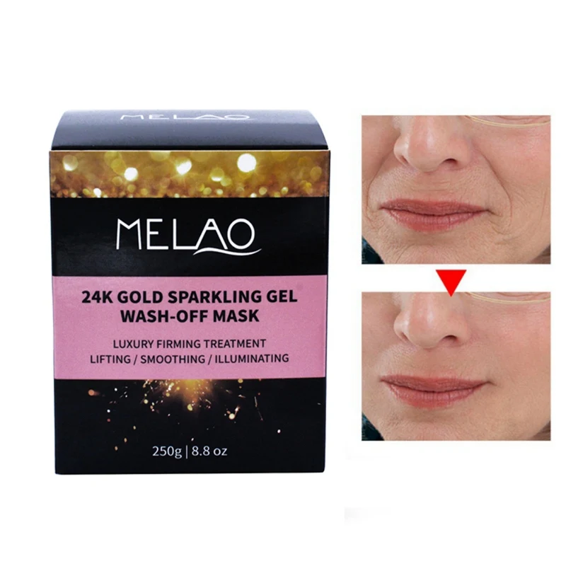 

Hot Skin Care Nutrition Golden Night Face Mask Washable Mask Deep Hydration Reduce Wrinkles Night Jelly Whitening Facial Mask
