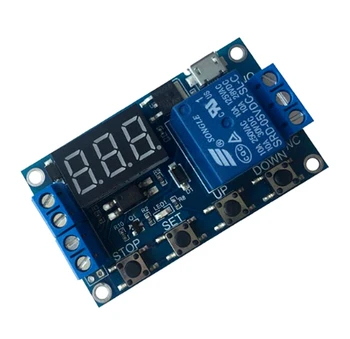 

1 pcs Free shipping 1 Channel 5V Relay Module Time Delay Relay Module Trigger OFF/ON Switch Timing Cycle 999 minutes