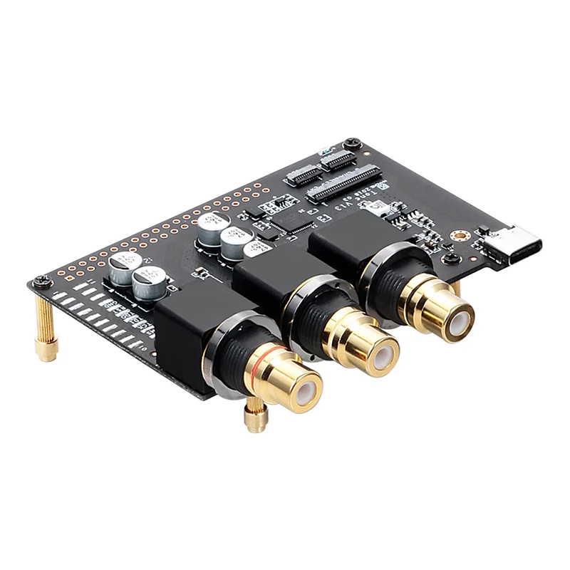 Khadas Tone Board USB Внешняя Hi-Fi звуковая карта ES9038Q2M Hi-Res аудио плата аудио декодер совместим с VIM 1 2 3 Edge-V