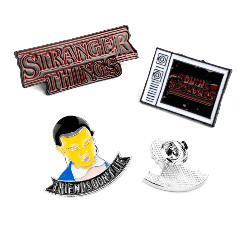 

Stranger Things Eleven Brooch Enamel Pin Collection Jewelry Badges Brooches for Women Men Backpack Tote Bag Trinket Gift