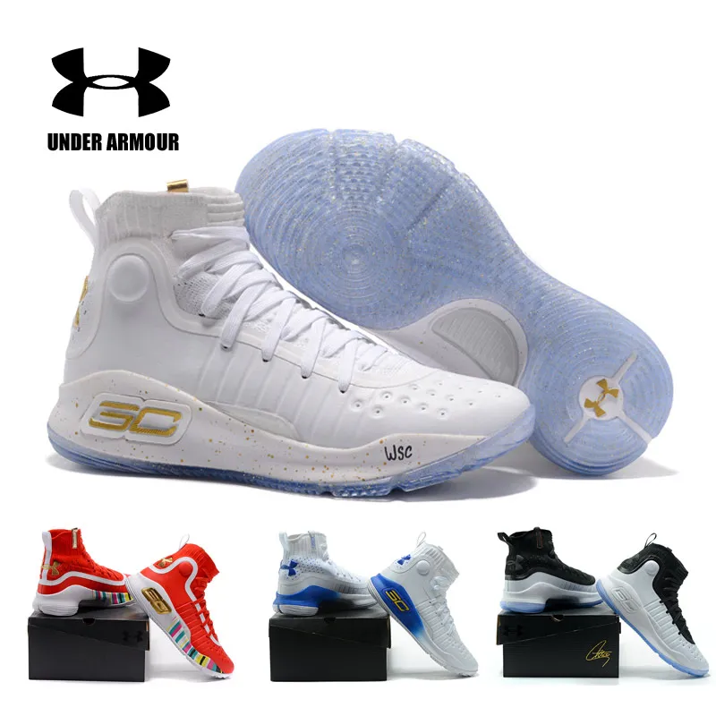 

Under Armour UA Curry 4 CS Basketball Shoes Men Sport Sneakers Men Light Comfortable breathable Cushioning Shoes