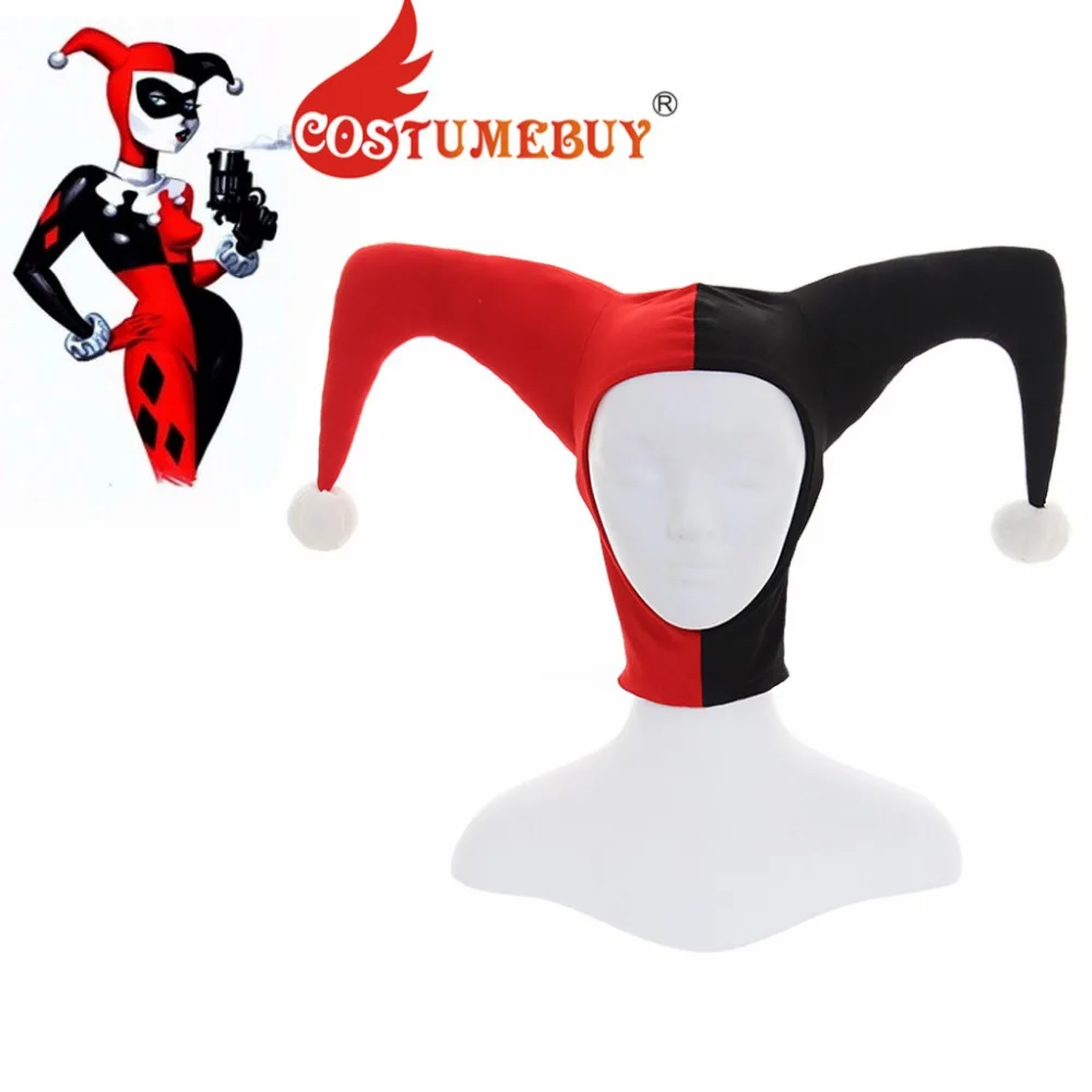 

CostumeBuy Movie Cartoon Suicide Squad Harleen Quinzel Joker Cosplay Hat Mask Props Costume Mask Hat Head Wear Accessories L920