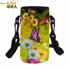 HUGSIDEA 500 мм, бутылки для воды крышка чашки бабочка портативный рюкзак через плечо бутылки защитный чехол бутылка с водой чехол