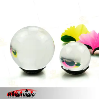 

1Pcs 80mm Contact Ball 100% Crystal Acrylic Ball King Magic Props Magia Tricks Funny Balls Toys Free Shipping