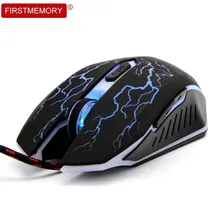 Проводная игровая компьютерная мышь оптическая эргономичная 6D мышь геймер USB 800/1200/1600 dpi со светодиодный подсветкой Mause для ПК ноутбука