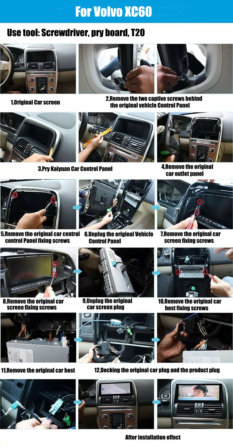 Excellent Liandlee Car Multimedia Player NAVI Large screen For Volvo XC60 XC 60 2009~2017 CarPlay TPMS Radio Stereo GPS Navigation 12
