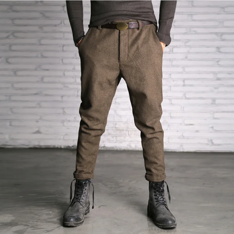 Beste 2017 Mannen Toevallige Katoenen Slanke Fitness Broek Mannen Effen Kleur rechte Hoge Kwaliteit Hot Koop Lange Broek Mannen Fashion Engeland stijl