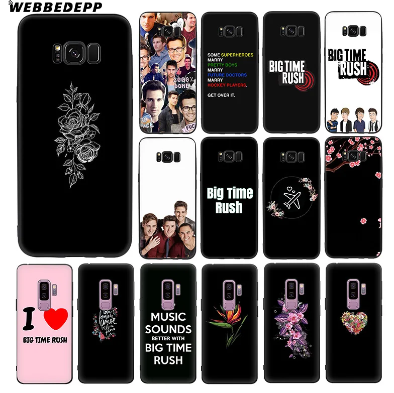 WEBBEDEPP Big Time Rush Soft TPU Silicone Case for Samsung Galaxy S10 S10e S9 S8 Plus S7 S6 Edge &amp J6 Phone |