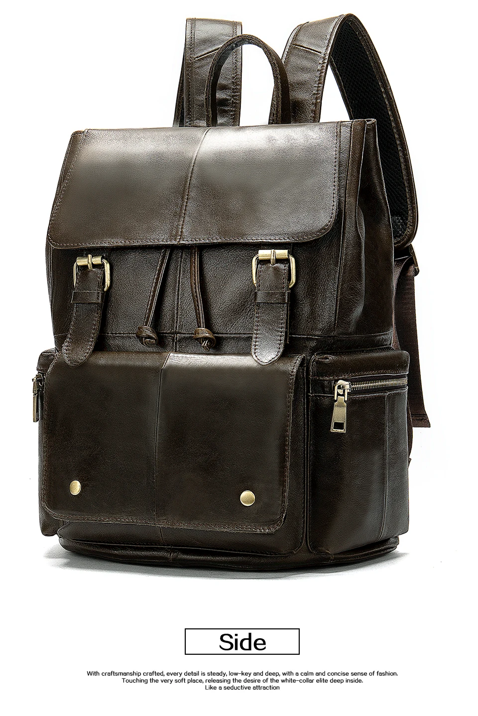 -2_05MVA Men's Anti Theft Backpack for Laptop Waterproof Cowhide Leather Large Capacity Travel Backpacks for Men Boys Bags 3057